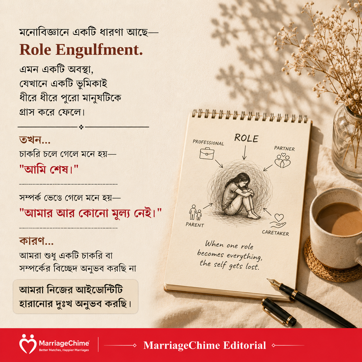 আপনার পরিচয় কী শুধুই আপনি কি করেন বা আপনার সম্পর্ক ঘিরে?